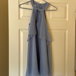 Women’s XS blue sleeveless chiffon party dress